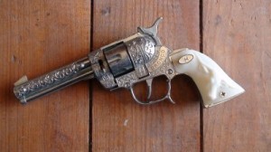 4 PS Bronco 44 Sheriff Model cap gun MADE IN U.S.A. - Price $39.95