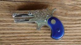 Dyna-Mite derringer cap gun blue grips toy