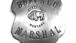 Buffalo Marshal montana badge
