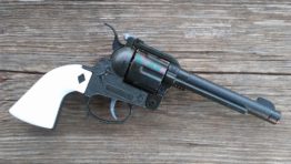 Maverick 45 western toy cap gun special black plating