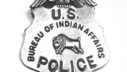 US bureau of indian affairs police badge