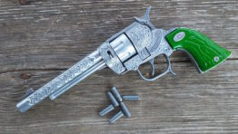 Azle Bronco 44 toy cap gun long barrel relic series