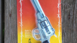 USA made Western Man Cavalry toy cap gun mint in package