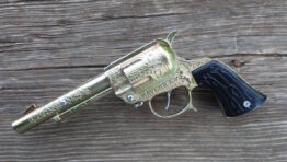 toy cap gun pistol made in USA maverick 3