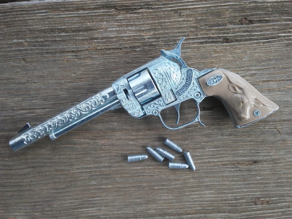 LAWMAN RANGER BRONCO 44 CAP GUN plated series (Long Barrel) – Wild West ...