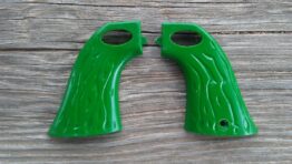 LESLIE HENRY 44 AND CAVALRY cap gun PISTOL GRIPS green stag